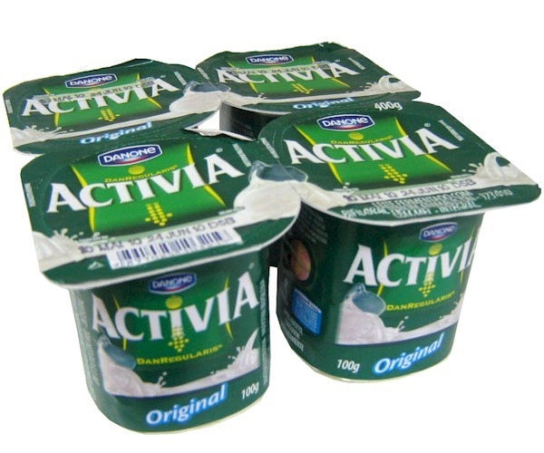 Leite Fermentado Integral Tradicional Activia Bandeja 400g 4 Unidades