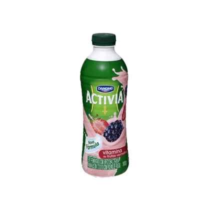 Leite Fermentado Activia Líquido Vitamina De Frutas Vermelhas