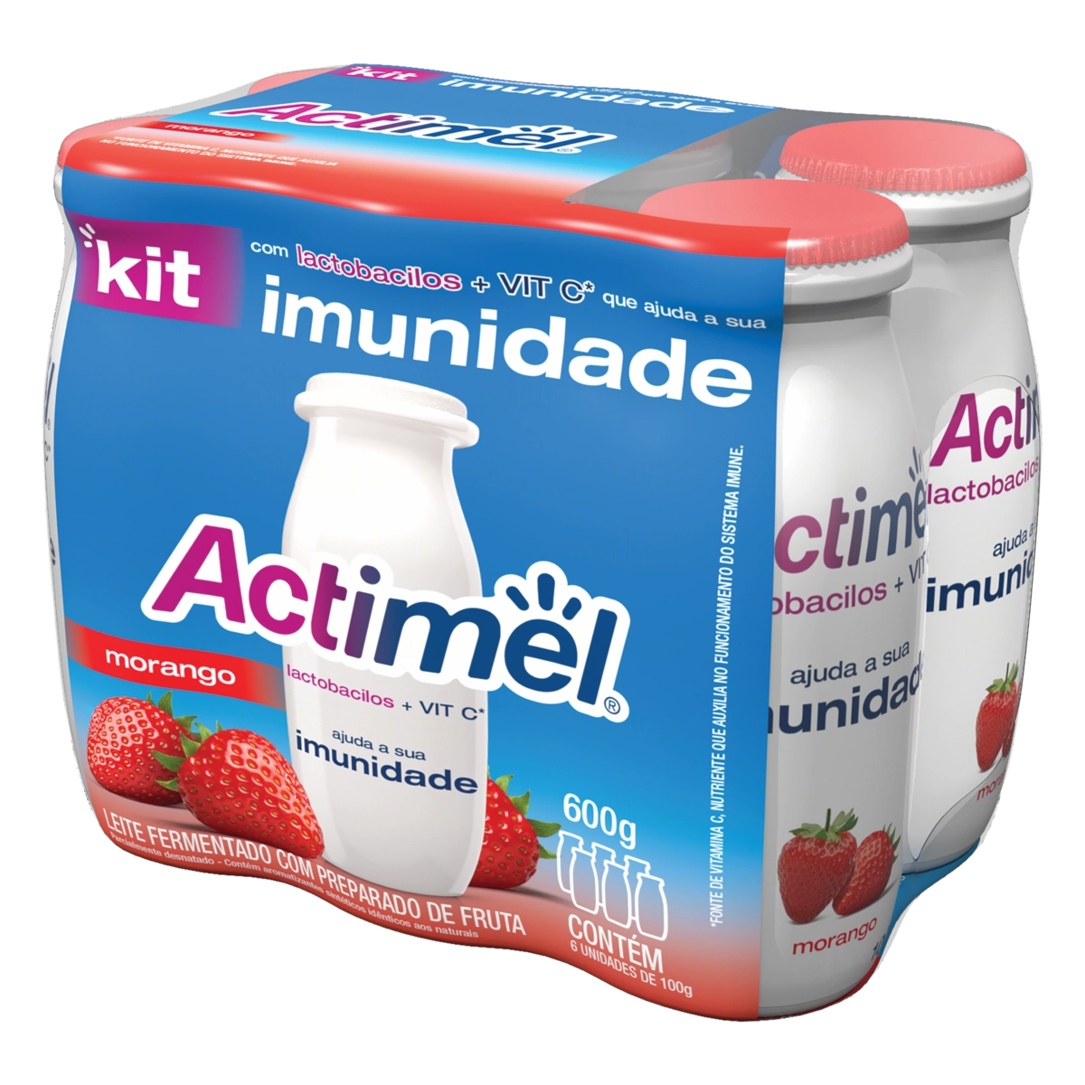 Actimel Danone Polpa De Frutas 4 Unidades