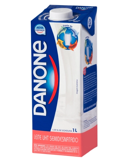 Leite L V Danone 1lt Semi Desnatado