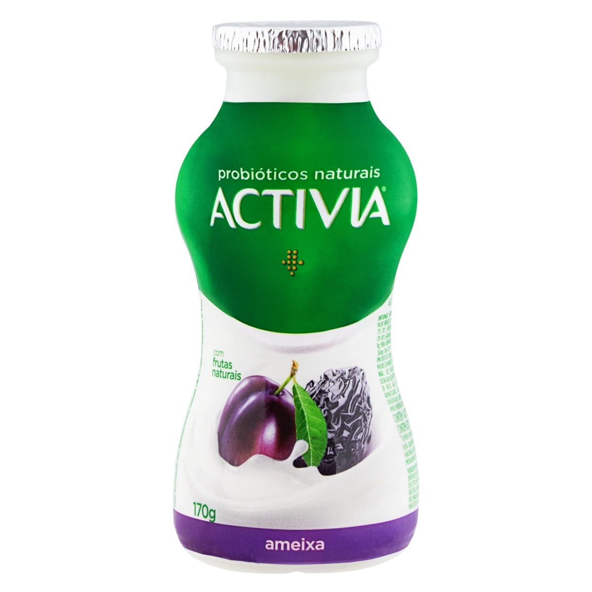Leite Fermentado Parcialmente Desnatado Ameixa Activia Frasco 170g