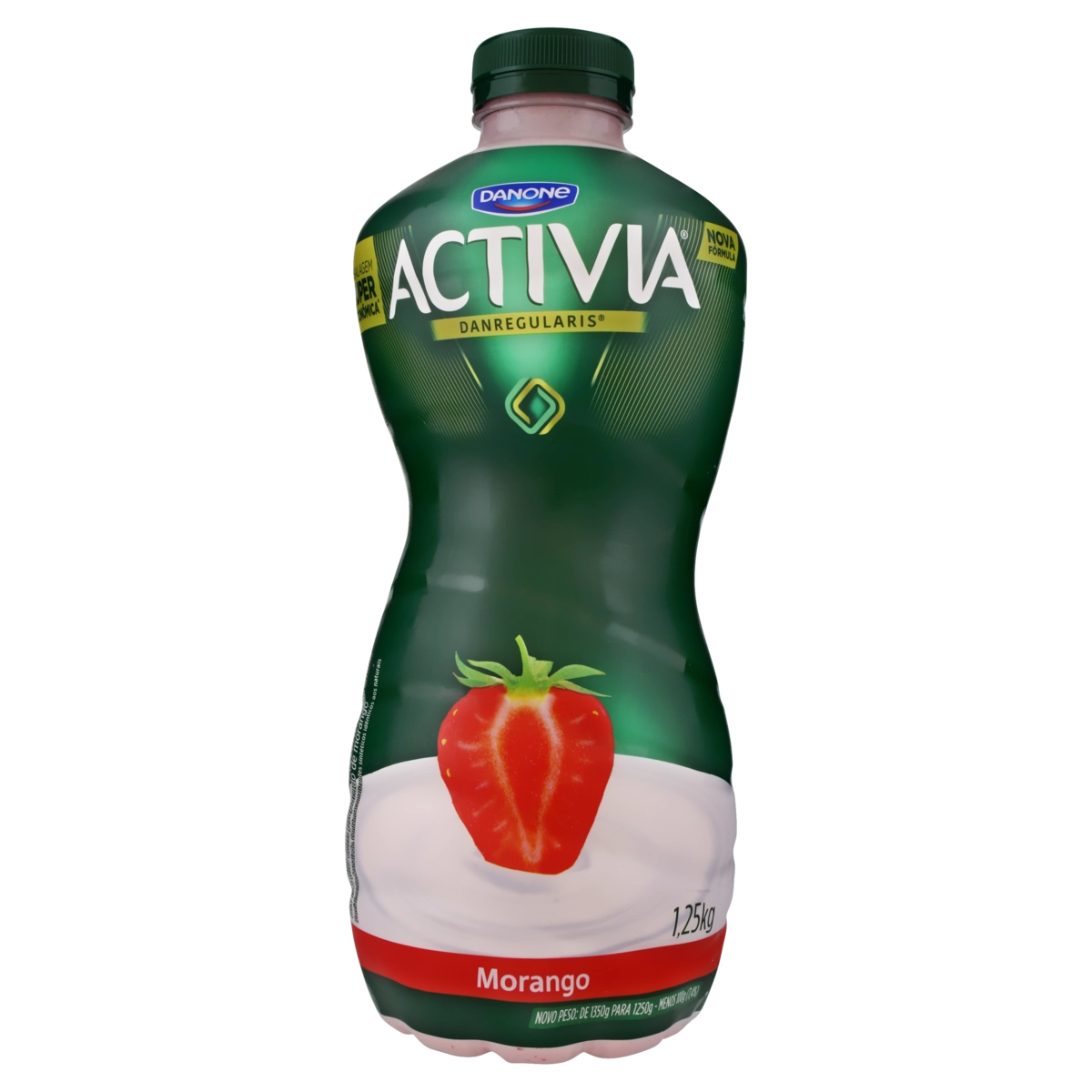 Leite Fermentado Parcialmente Desnatado Morango Activia Garrafa 1,25kg