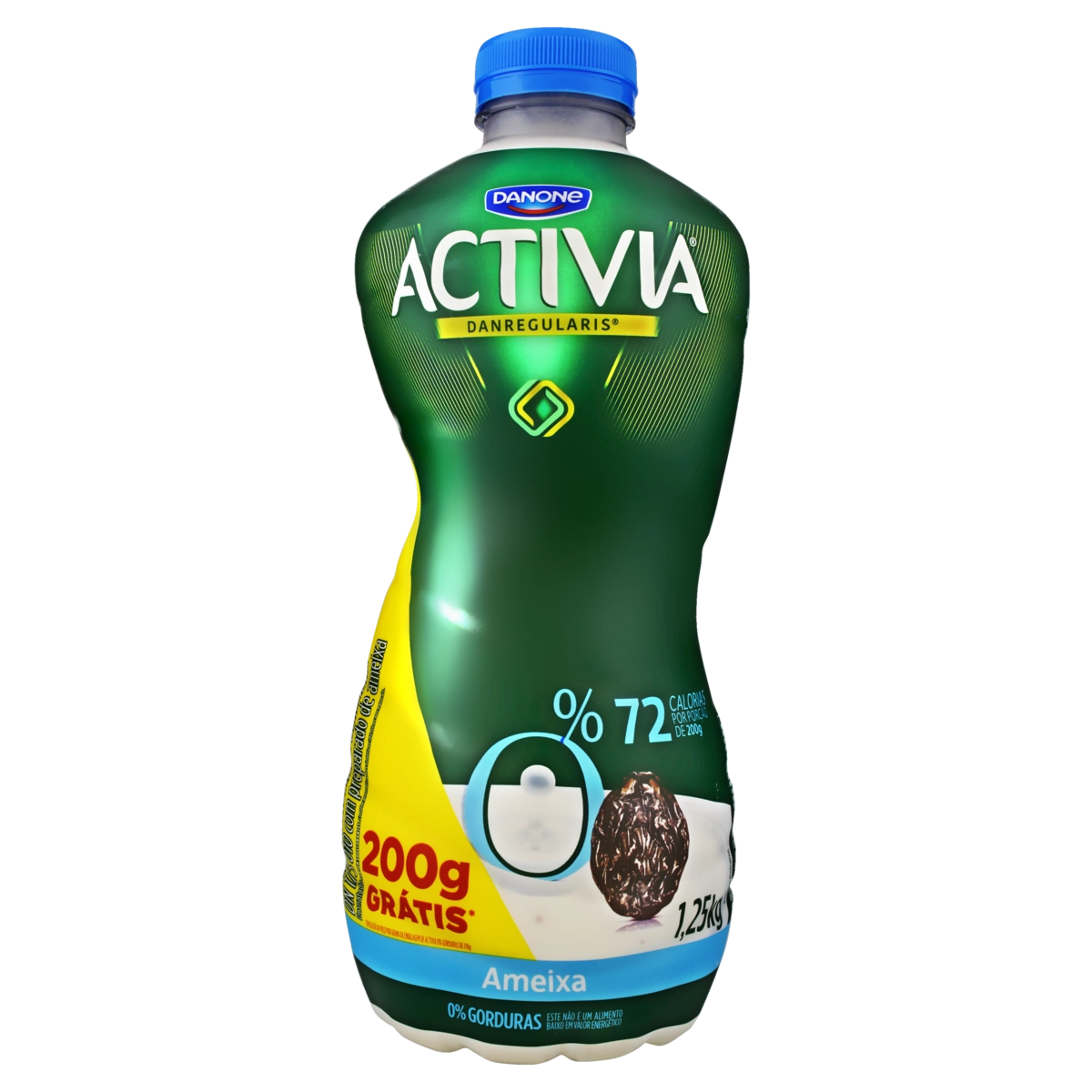 Leite Fermentado Desnatado Ameixa Activia Garrafa 1,25kg