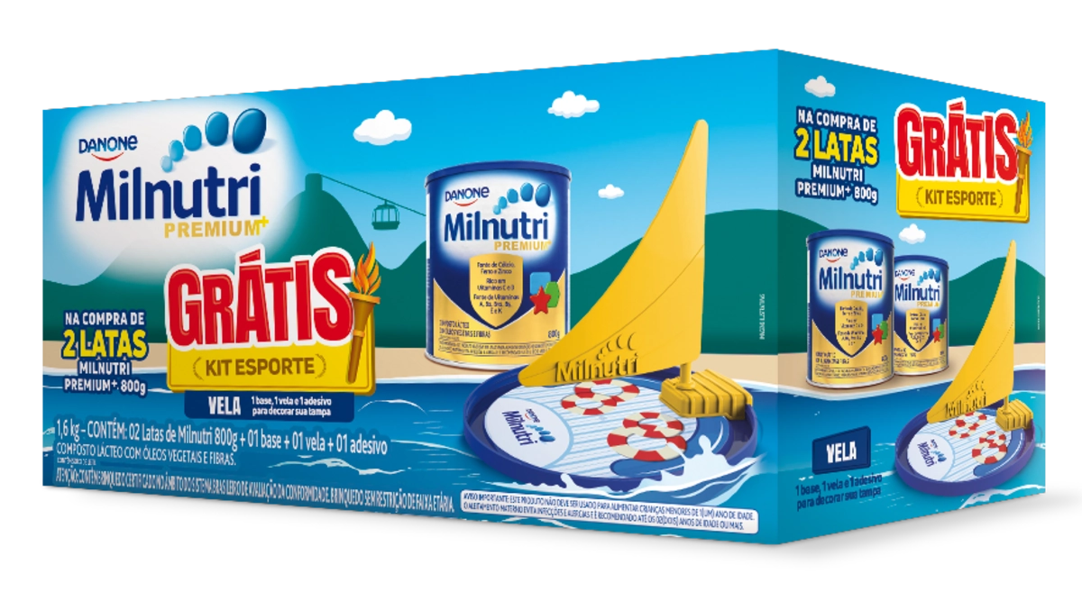Kit 2 Compostos Lácteos Premium Milnutri 800g Cada Grátis Kit Esporte