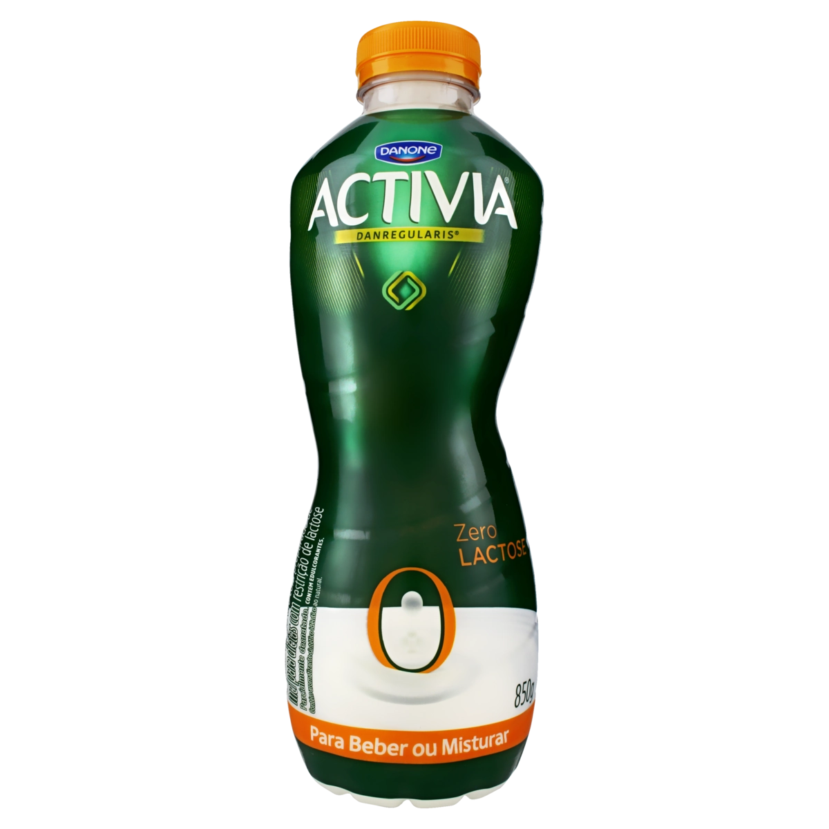 Leite Fermentado Parcialmente Desnatado Zero Lactose Activia Garrafa 850g