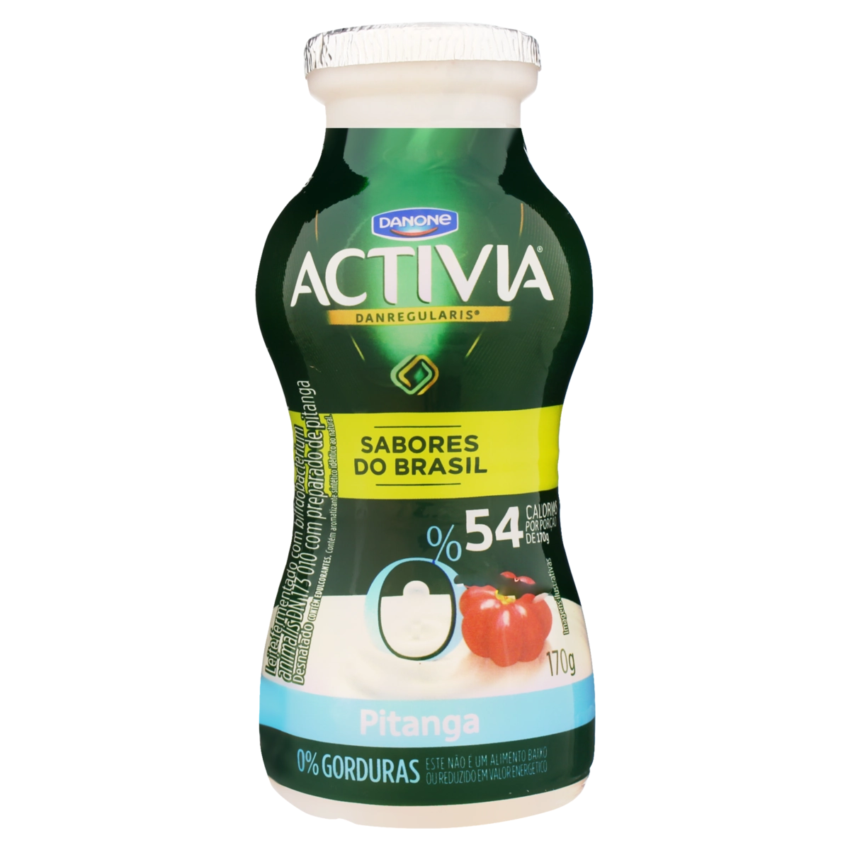 Leite Fermentado Desnatado Pitanga Activia Frasco 170g