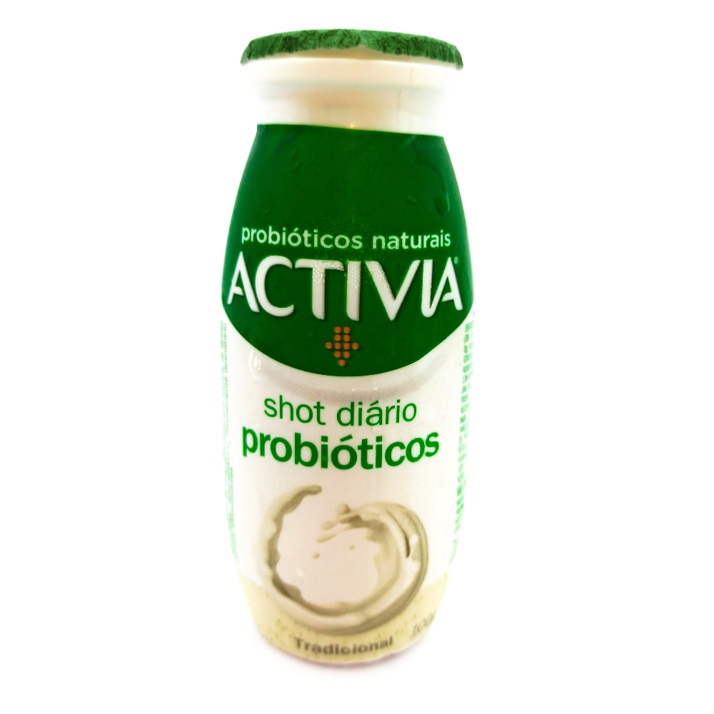 Leite Fermentado Tradicional Zero Lactose Activia Shot Diário Frasco 100g