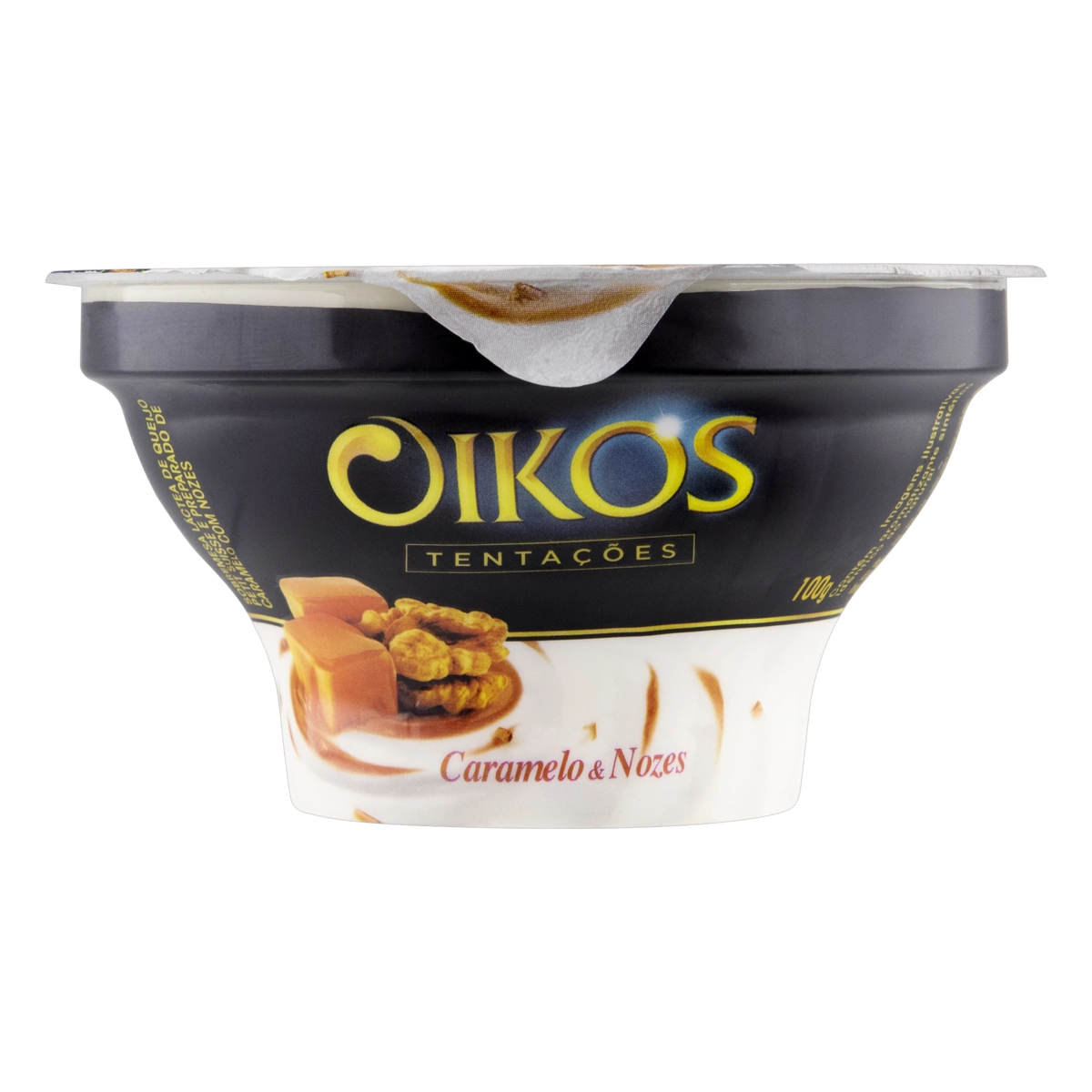 Sobremesa Láctea Caramelo Nozes Oikos Tentações Pote 100g