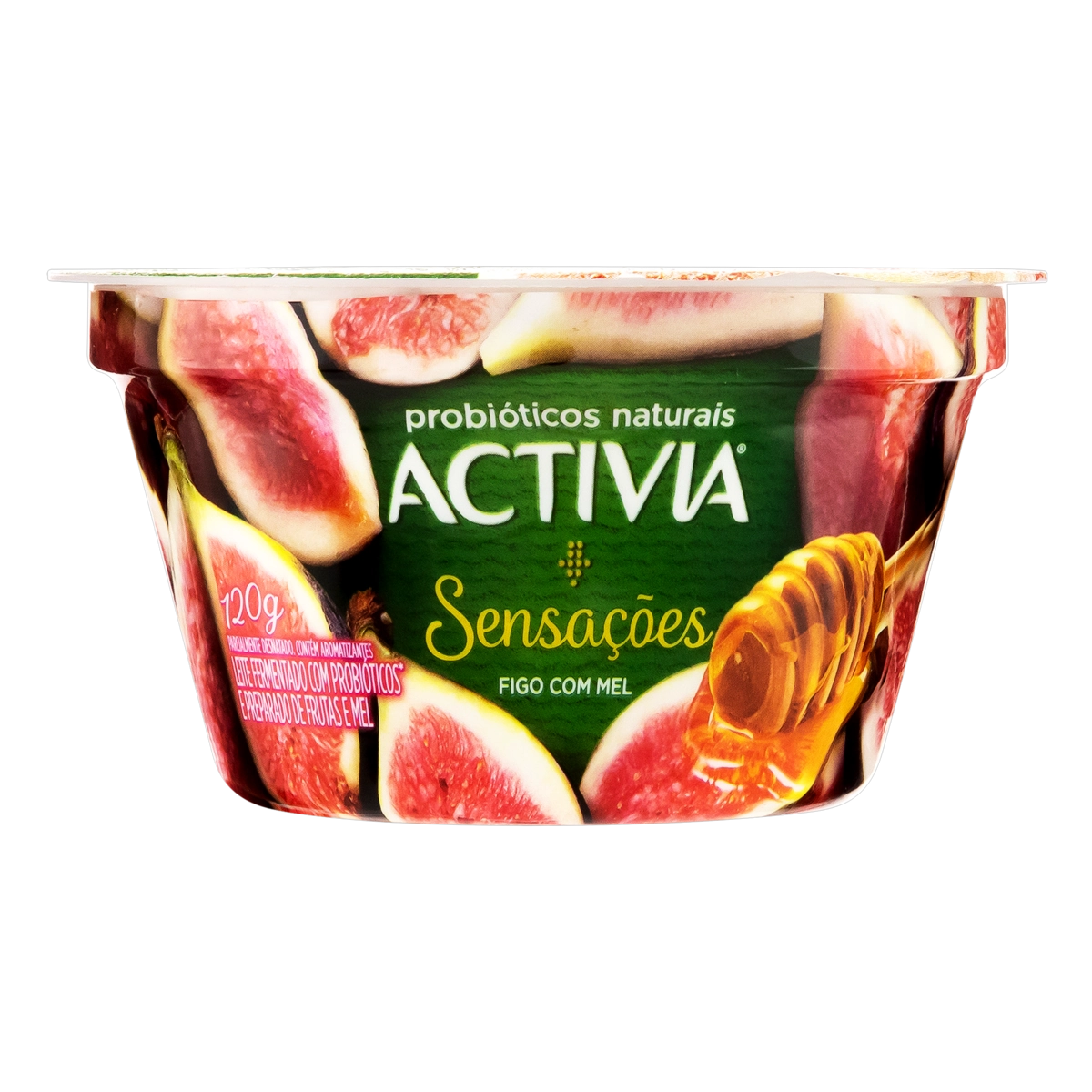 Leite Fermentado Parcialmente Desnatado Figo Com Mel Activia Sensações Pote 120g