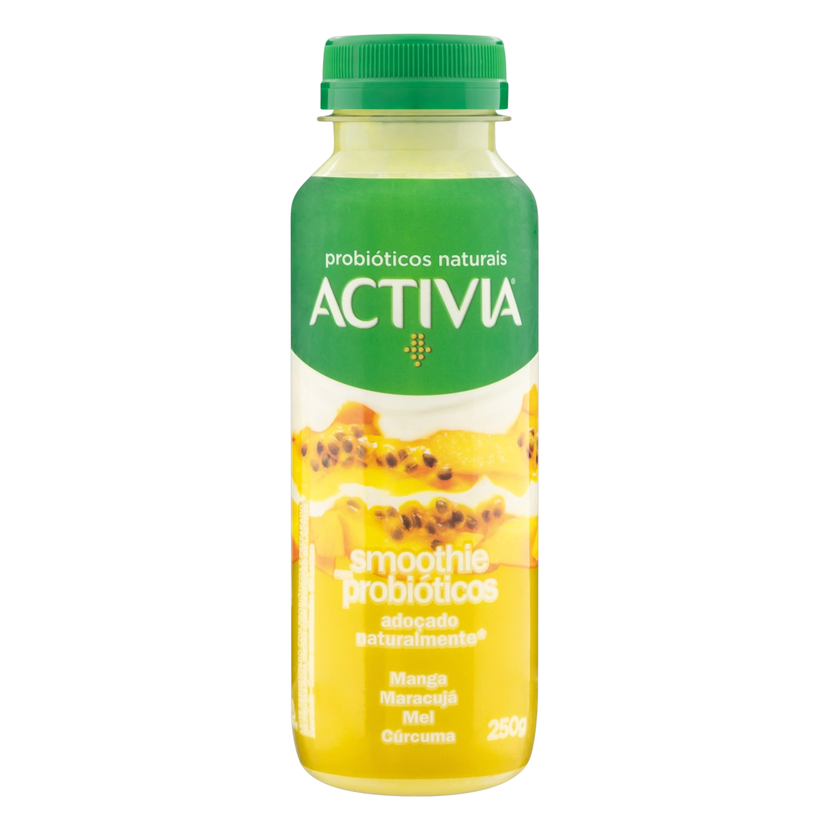 Smoothie Manga, Maracujá, Mel E Cúrcuma Zero Lactose Activia Frasco 250g