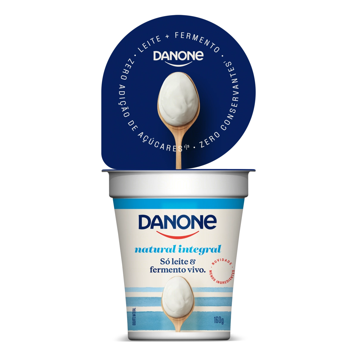 Iogurte Integral Natural Danone Copo 160g
