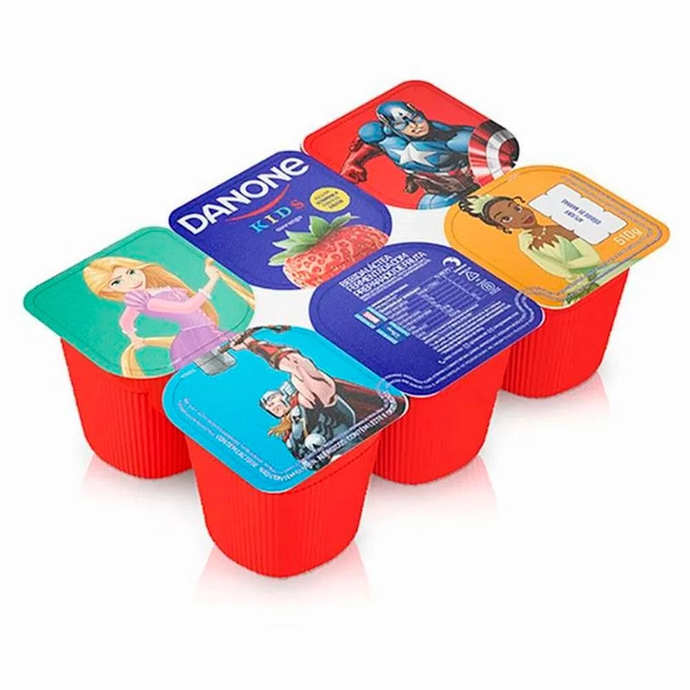 Bebida Láctea Fermentada Morango Danone Kids Bandeja 510g 6 Unidades