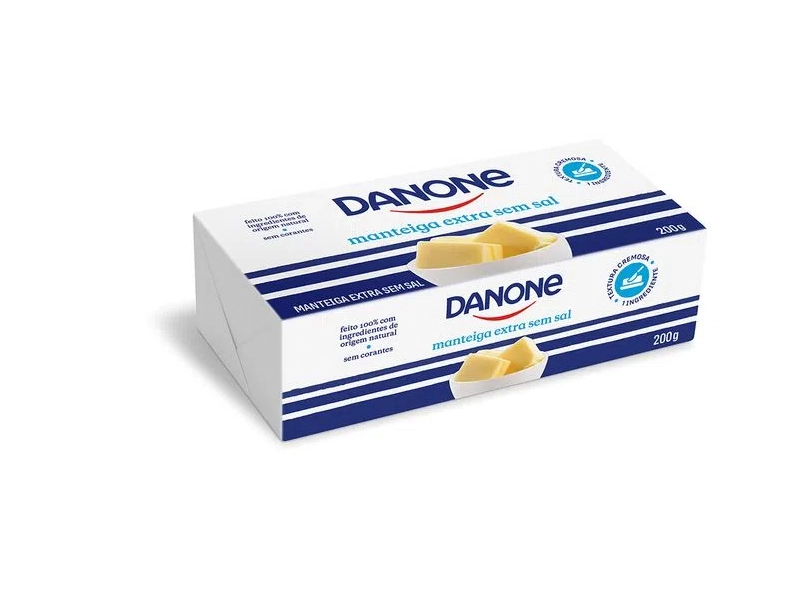 Manteiga Extra Sem Sal Danone 200g