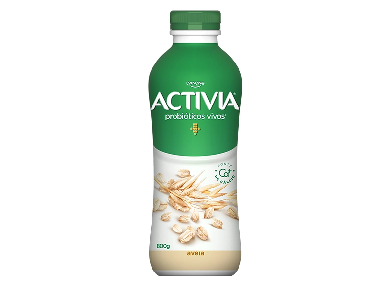 Leite Fermentado Parcialmente Desnatado Aveia Activia Garrafa 800g