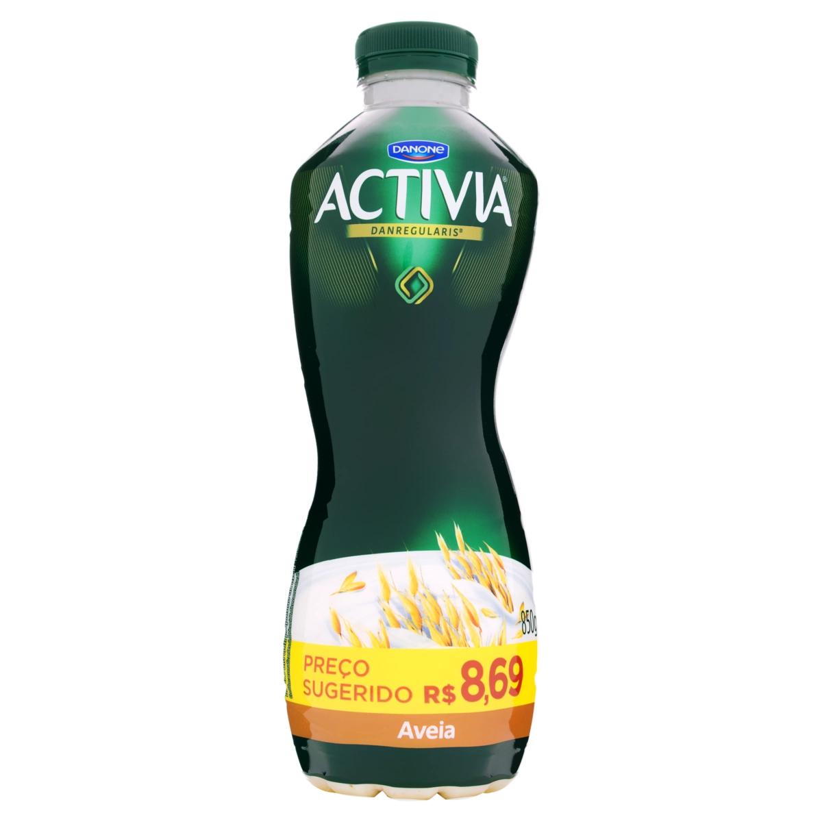 Leite Fermentado Parcialmente Desnatado Aveia Activia Garrafa Leve 800g Pague 750g