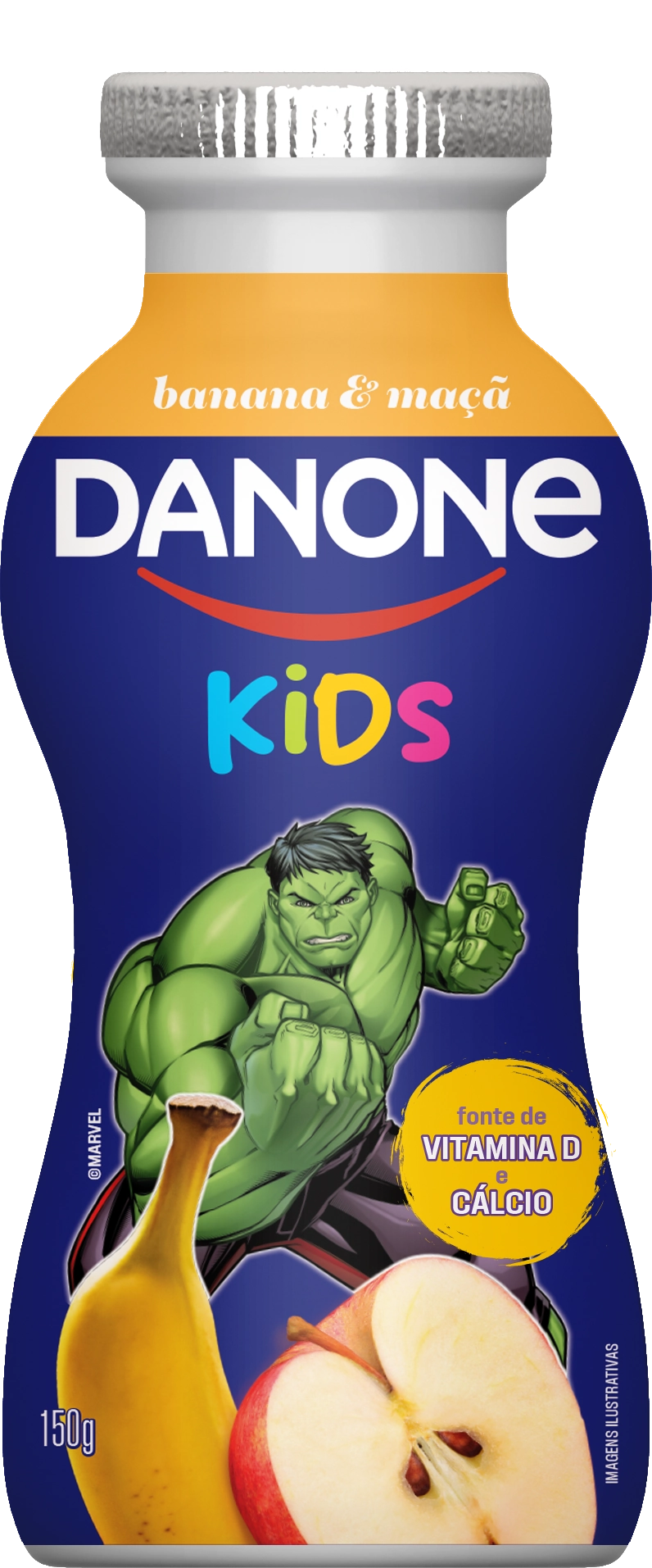 Iogurte Banana Maçã Danone Kids Frasco 150g