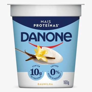 Iogurte Semidesnatado Baunilha Zero Lactose Danone Copo 160g