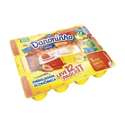 Danoninho Petit Suisse Com Polpa De Morango E Banana