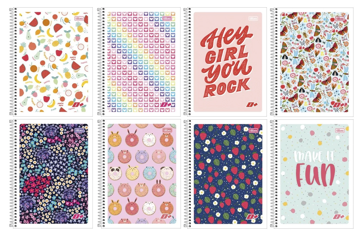 Caderno 1x1 Flexivel D Fem 96fls Tilibra