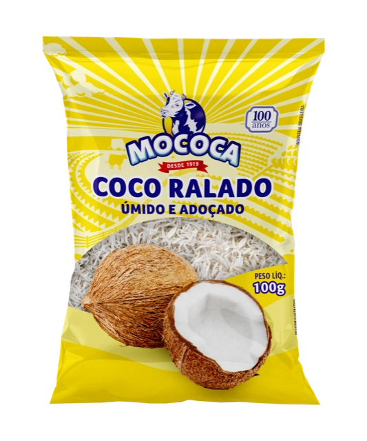 Coco Ralado Mococa Umido Adocado 100g