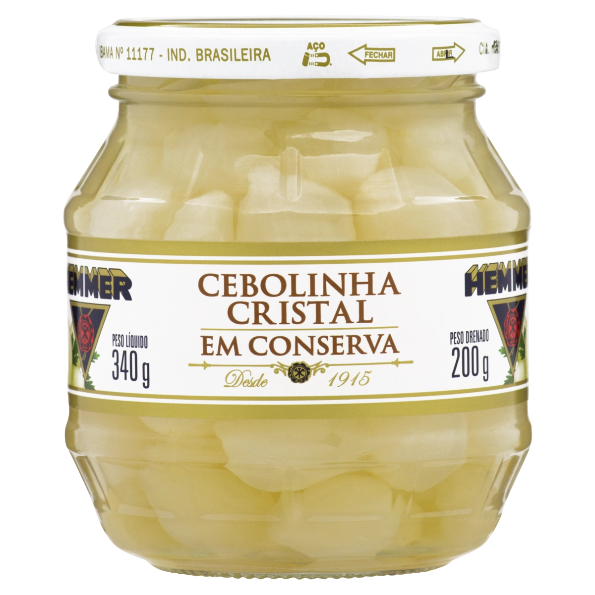 Cebolinha Cristal Em Conserva Hemmer Vidro 200g
