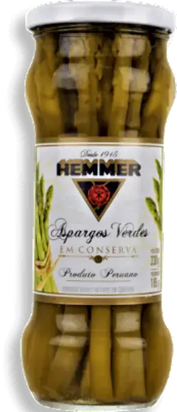 Aspargo Verde Em Conserva Inteiro Hemmer Vidro 185g