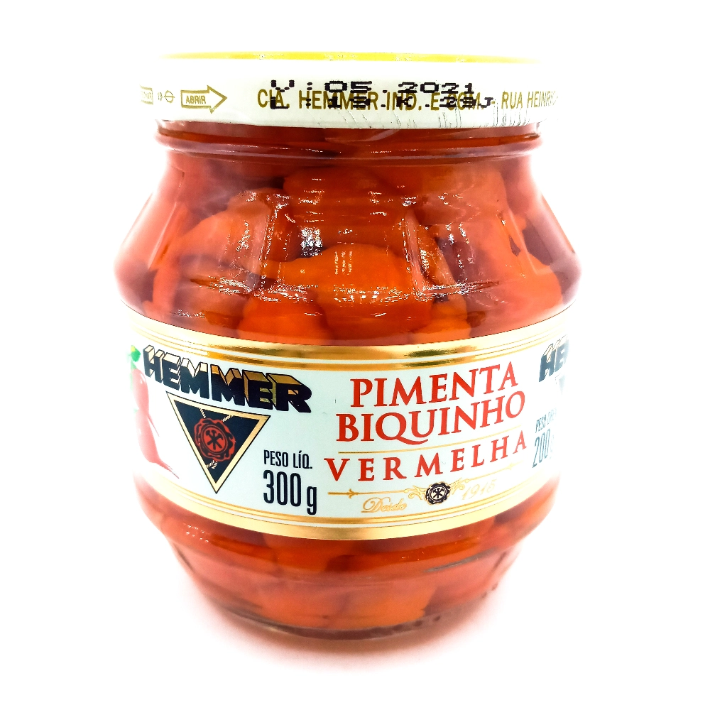 Pimenta Biquinho Em Conserva Hemmer Vidro 200g