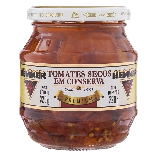 Tomate Seco Em Conserva Hemmer Vidro 220g