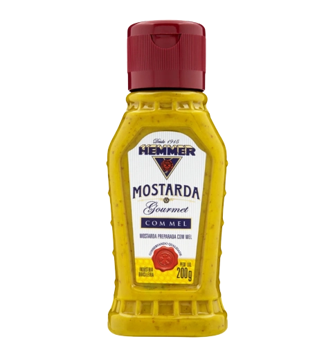 Mostarda Com Mel Hemmer Gourmet Squeeze 200g