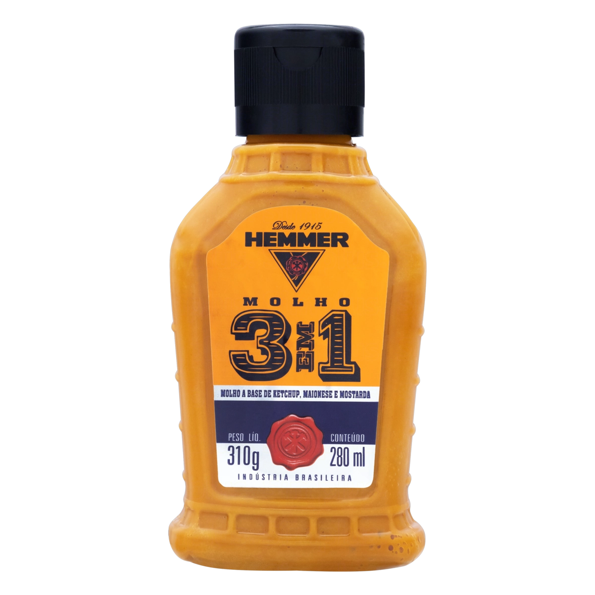 Molho 3 Em 1 Hemmer Squeeze 310g