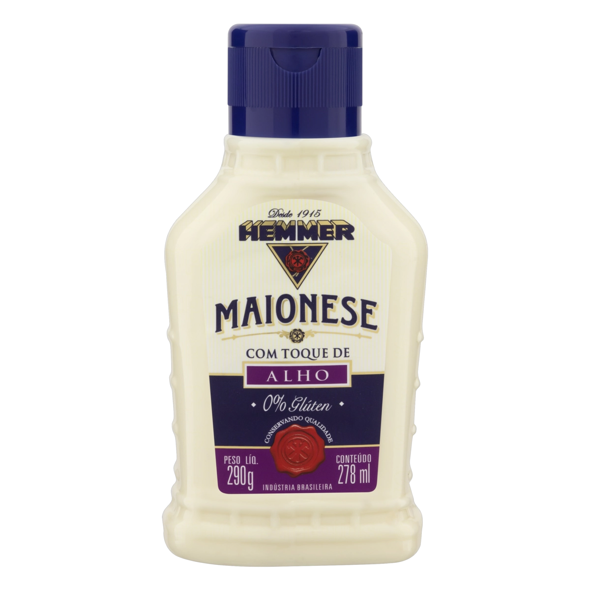 Maionese Com Toque De Alho Hemmer Squeeze 290g