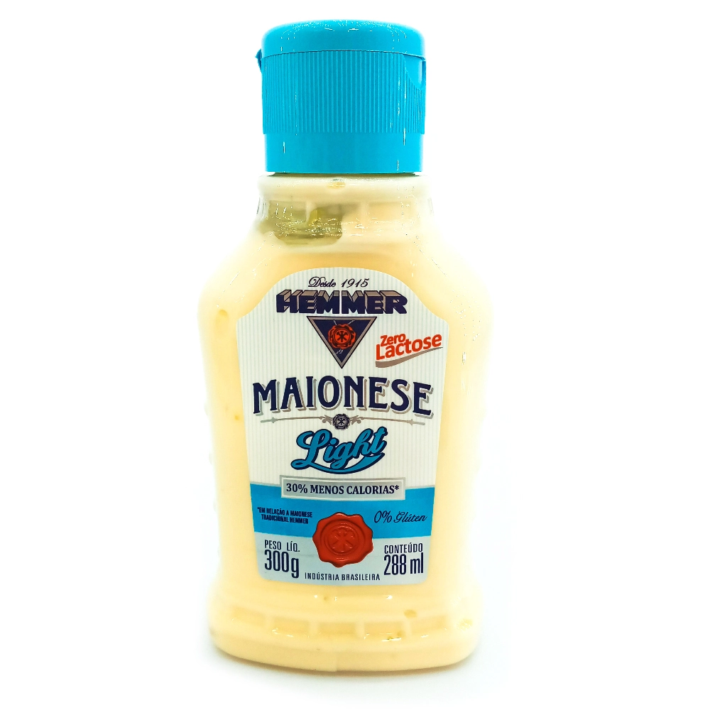 Maionese Light Zero Lactose Hemmer Squeeze 300g