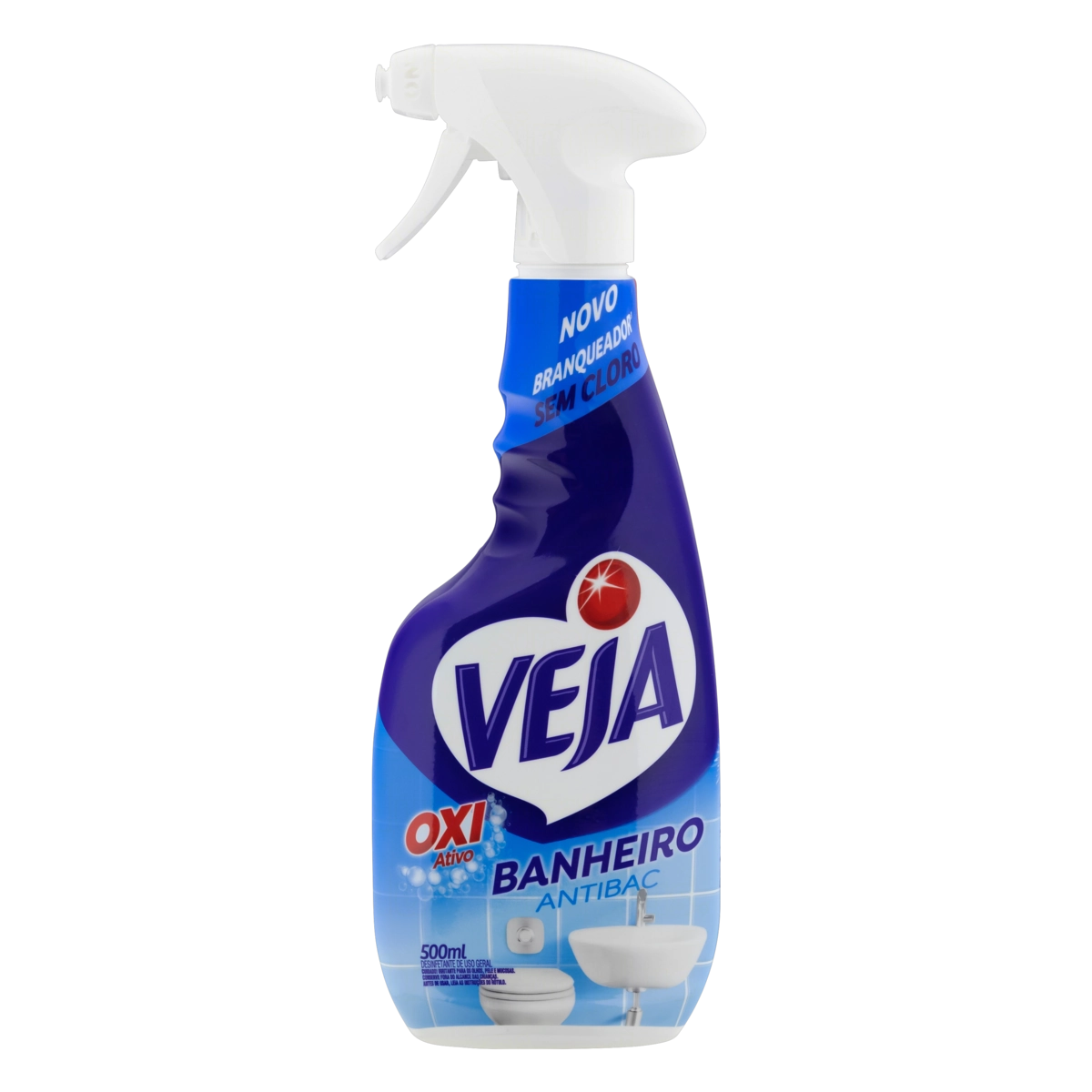 Branqueador Banheiro Veja Antibac Frasco 500ml Borrifador