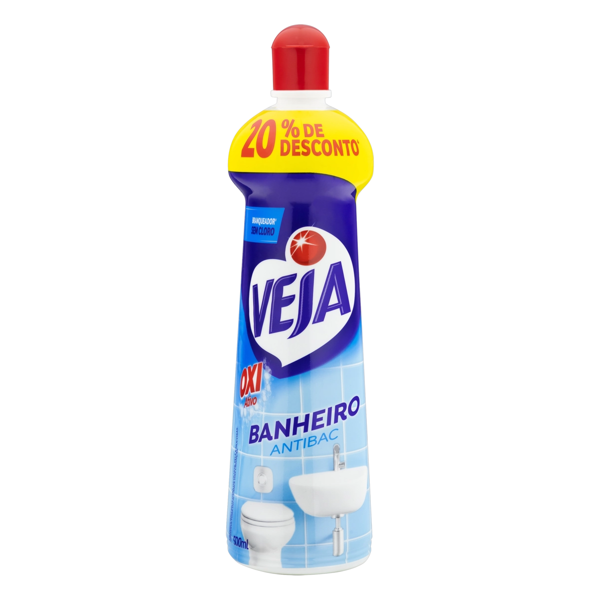 Branqueador Banheiro Veja Antibac Squeeze 500ml Grátis 20 De Desconto