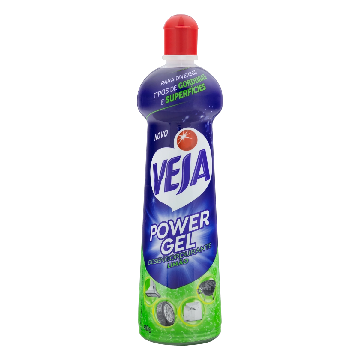 Limpador Desengordurante Limão Veja Power Gel Squeeze 500g