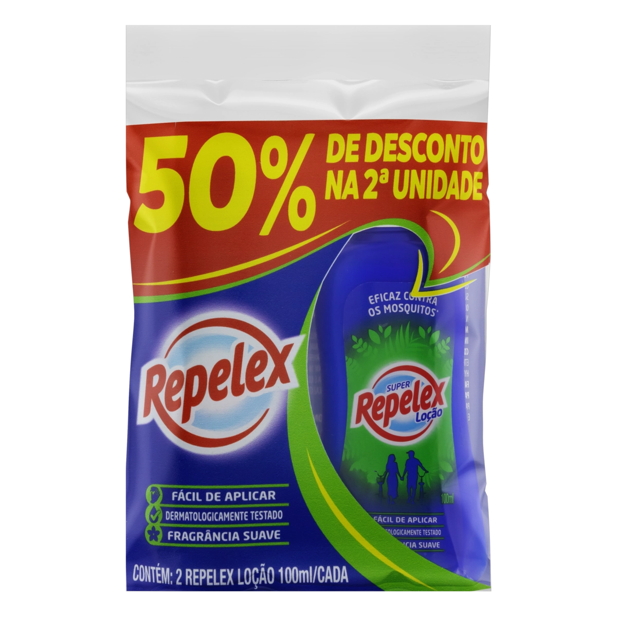 Pack Repelente Loção Suave Repelex Frasco 2 Unidades 100ml Cada Grátis 50 De Desconto Na 2 Unidade