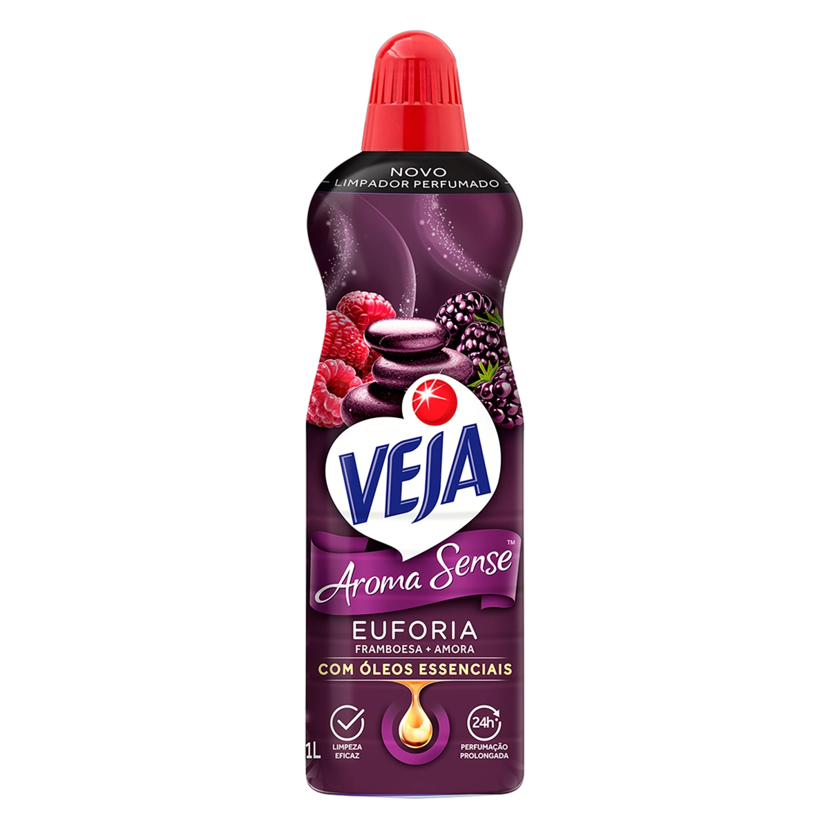 Limpador Perfumado Euforia Veja Aroma Sense Frasco 1l
