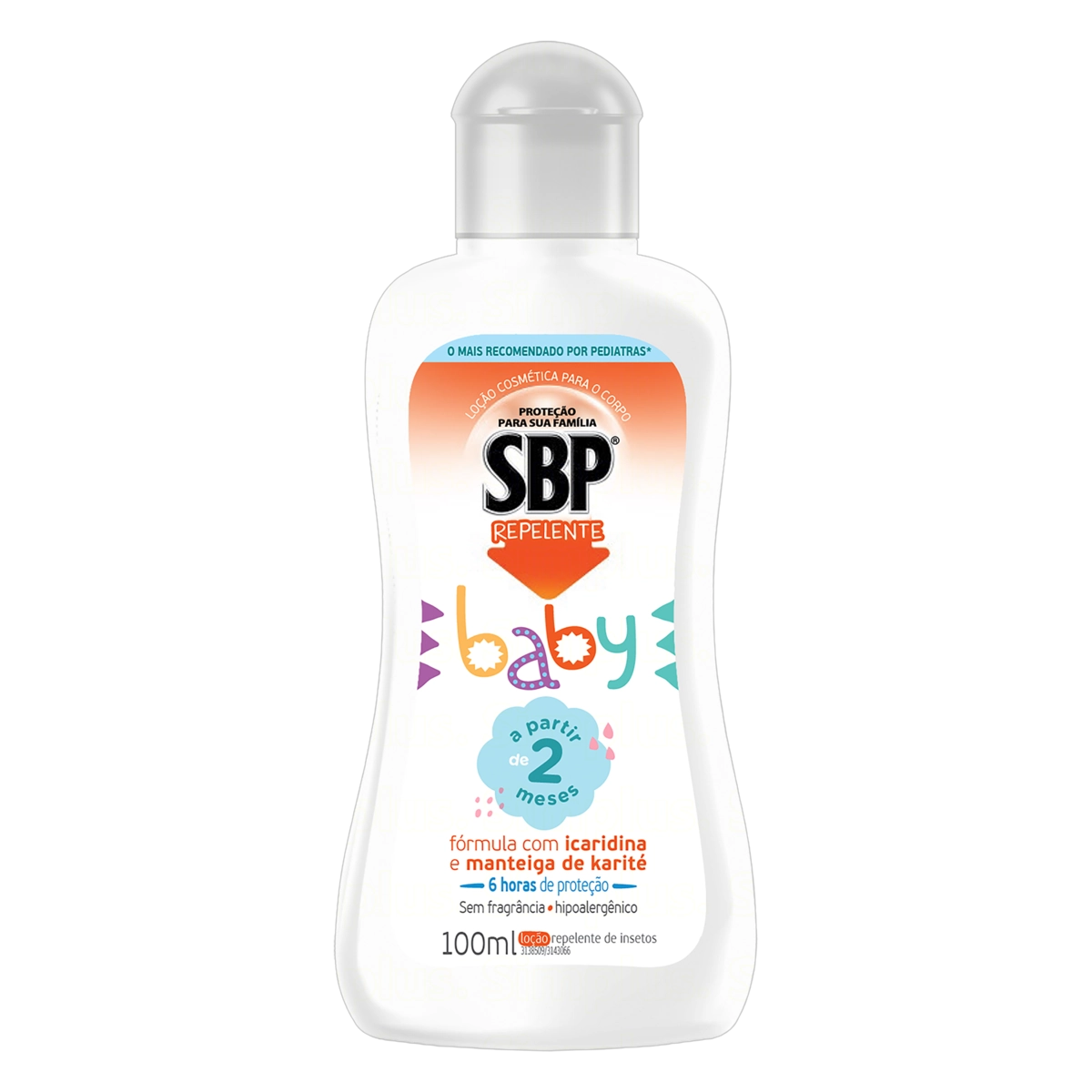 Repelente Loção Sem Fragrância Sbp Baby Caixa 100ml