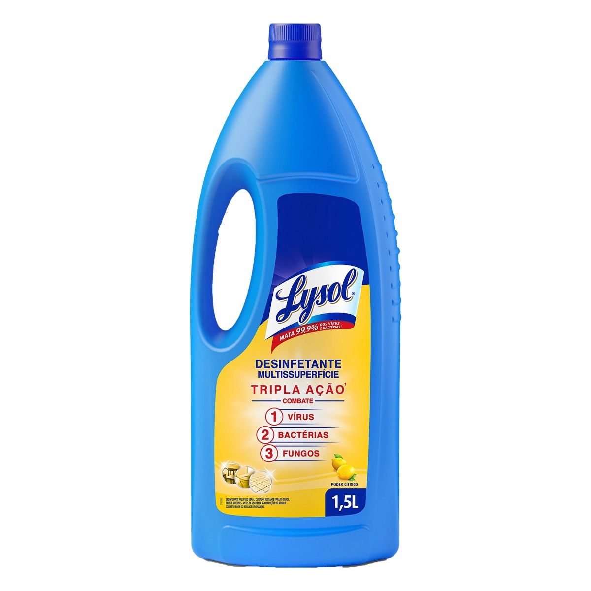 Desinfetante Multissuperfícies Poder Cítrico Lysol Frasco 1,5l