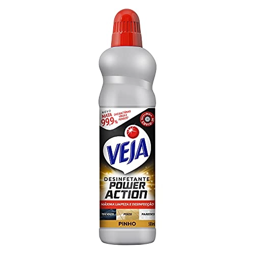 Desinfetante Pinho Veja Power Action Frasco 500ml