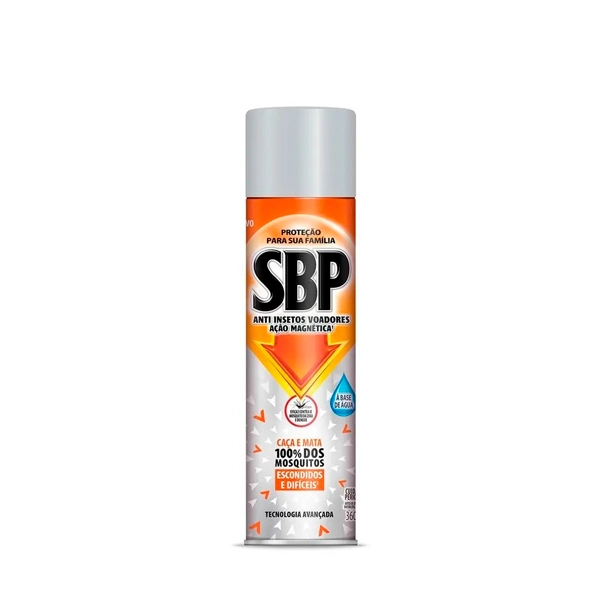 Inseticida Aerossol Ação Magnética Base água Sbp Frasco 360ml Spray