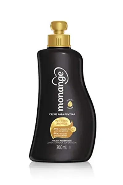 Creme De Pentear Monange Pré E Pós Química Sem Sal