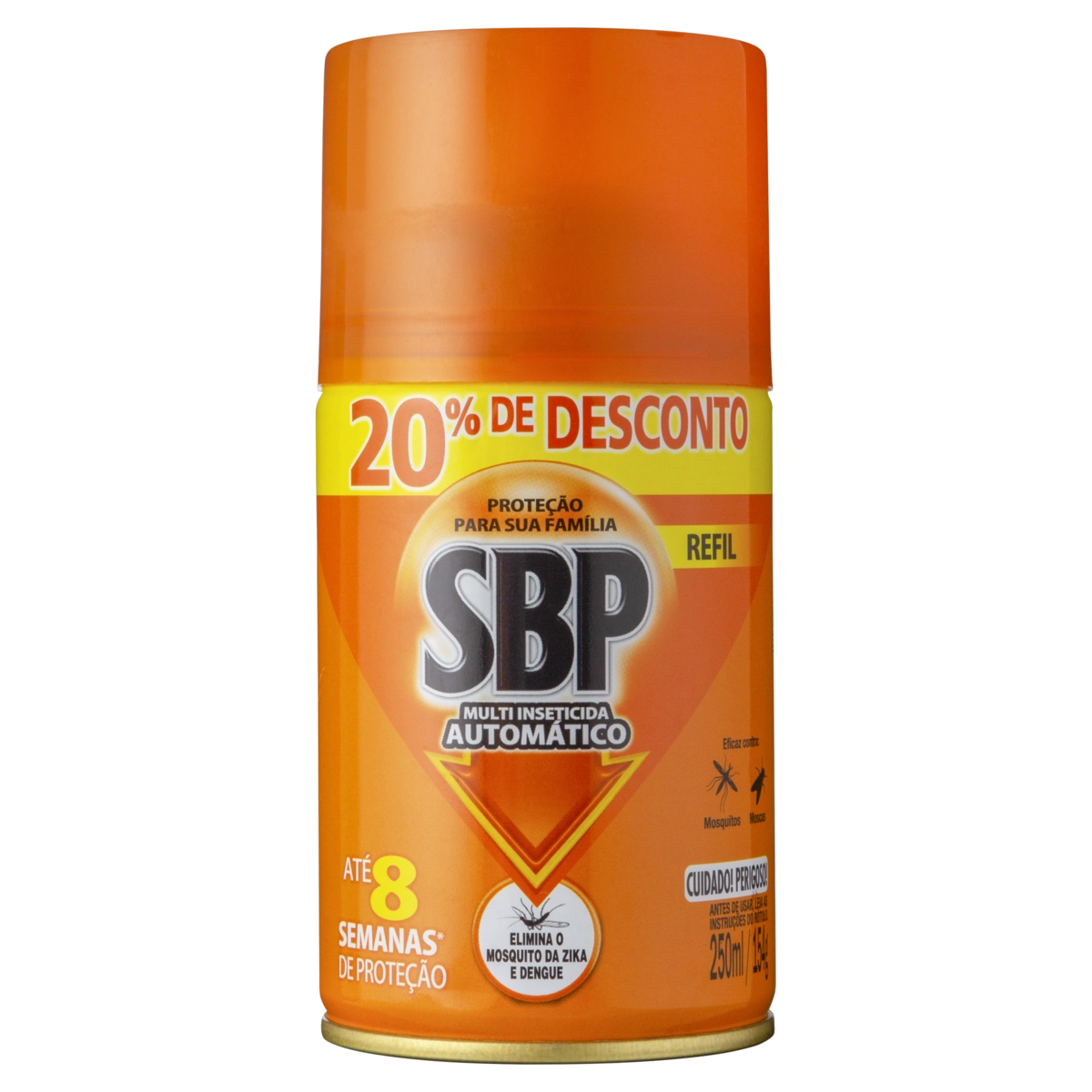 Multi Inseticida Automático Sbp Frasco 250ml Spray Refil Grátis 20 De Desconto
