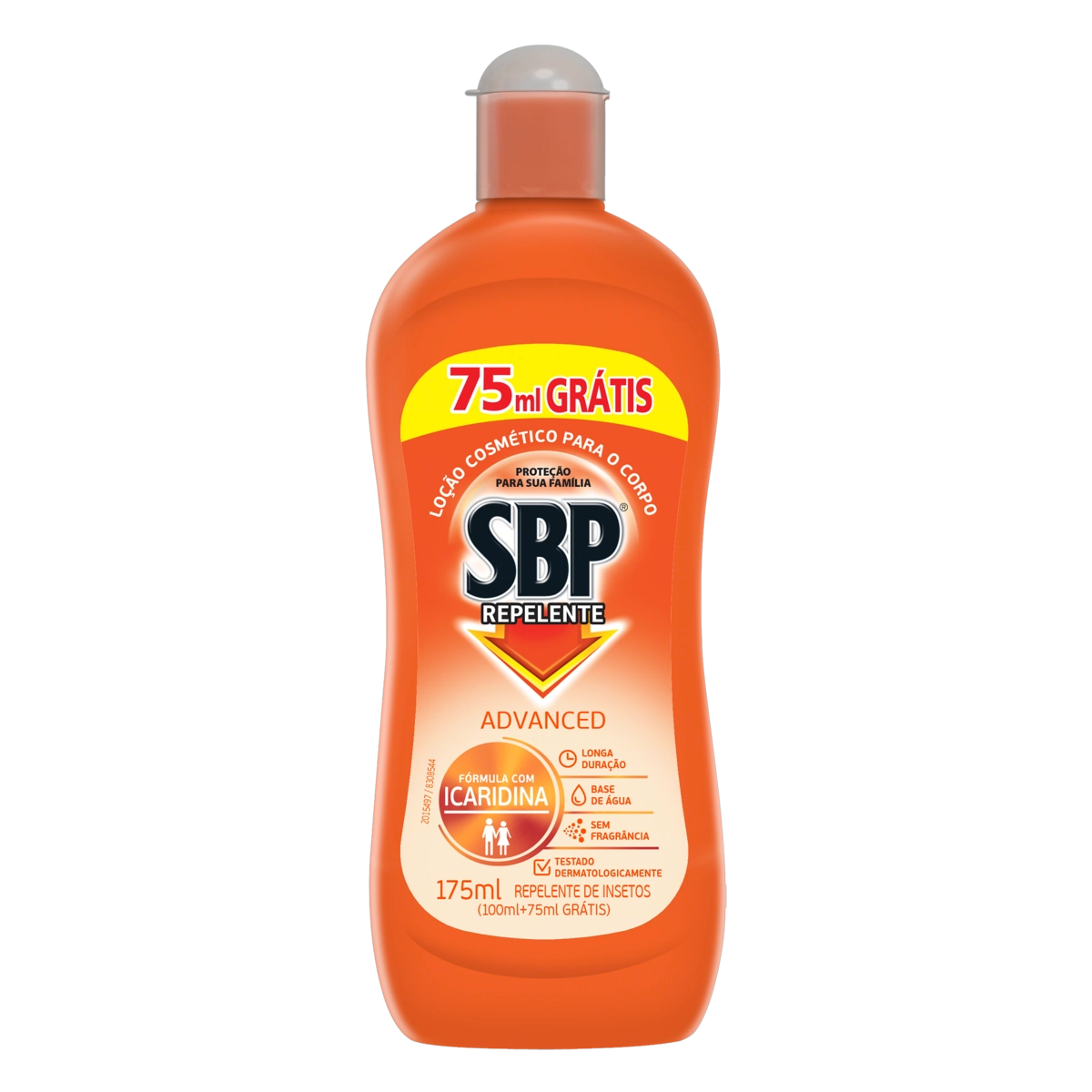 Repelente Loção Sem Fragrância Sbp Advanced Squeeze 175ml Grátis 75ml