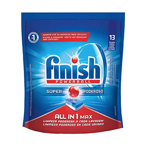 Detergente Tablete Para Máquina De Lavar Louças Finish Powerball All In 1 Pouch 208g 13 Unidades