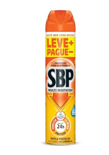 Multi Inseticida Aerossol Base água óleo De Citronela Sbp Frasco 450ml Spray Leve Mais Pague Menos