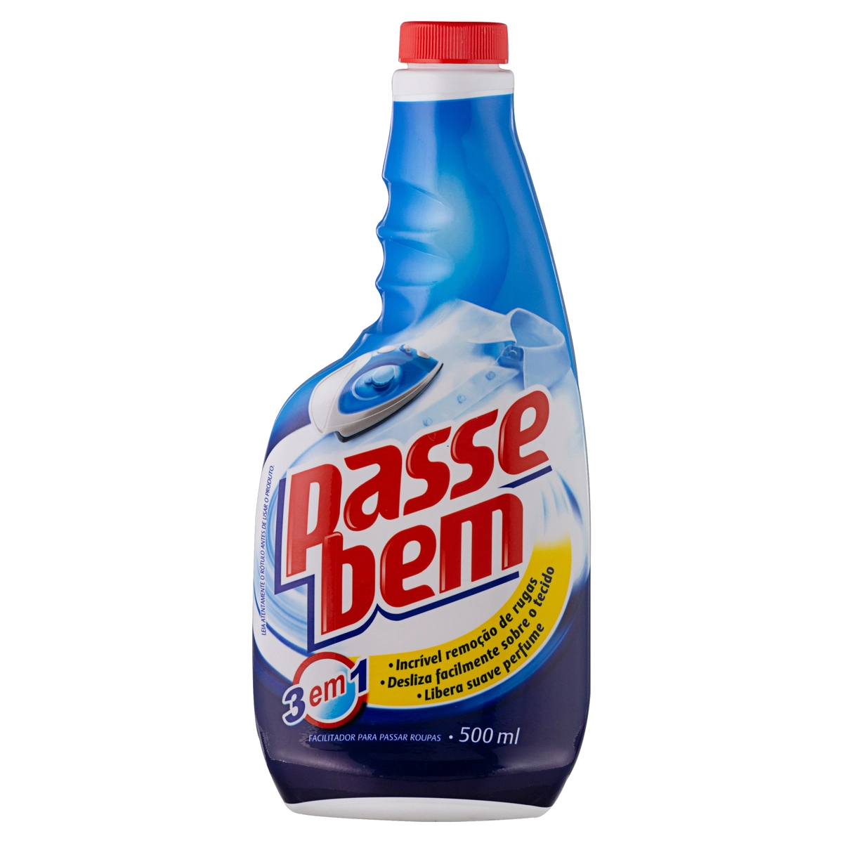 Facilitador De Passar Roupas Líquido Passe Bem Frasco 500ml Refil