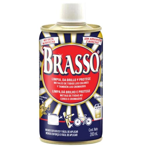 Polidor De Metais Brasso Frasco 200ml