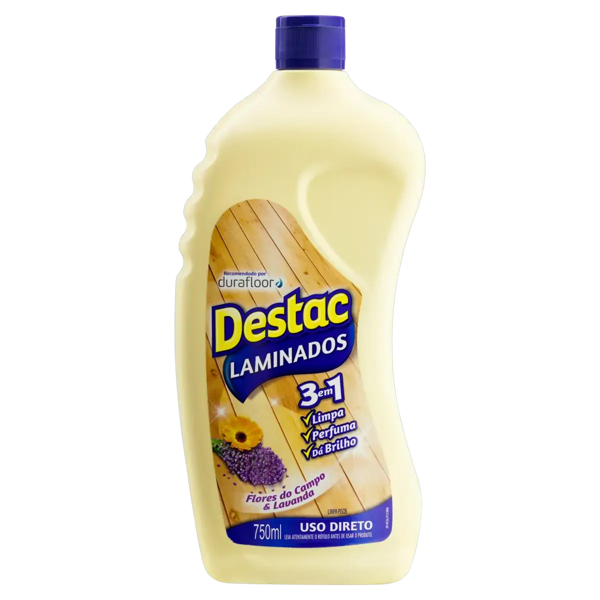 Limpador Para Pisos Laminados Flores Do Campo Lavanda Destac Squeeze 750ml