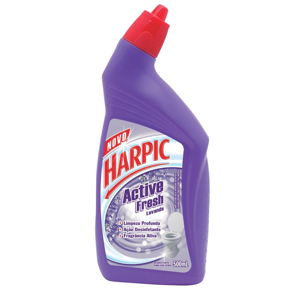 Desinfetante Uso Geral Lavanda Harpic Active Fresh Squeeze 500ml